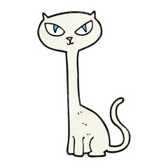 textured cartoon cat