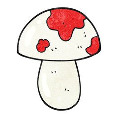 textured cartoon toadstool