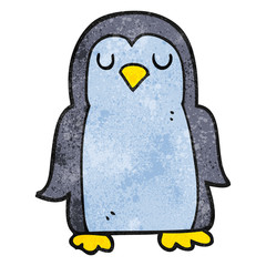 textured cartoon penguin