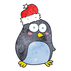 textured cartoon penguin