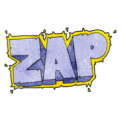 textured cartoon zap symbol
