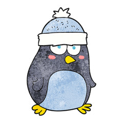 textured cartoon penguin