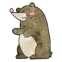 textured cartoon bear