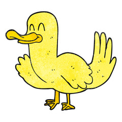textured cartoon duck