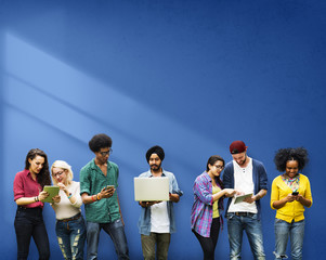 Students Learning Education Social Media Technology