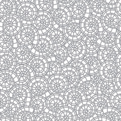 Seashell seamless pattern. Scallop vector background