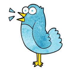 textured cartoon bird