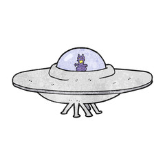 textured cartoon UFO
