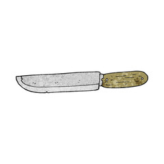 textured cartoon knife