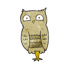 textured cartoon owl