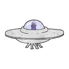 textured cartoon flying saucer