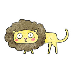 textured cartoon lion
