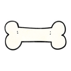 textured cartoon bone