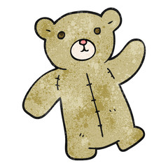 textured cartoon teddy bear