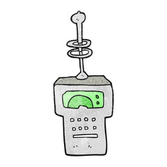 textured cartoon futuristic scanner