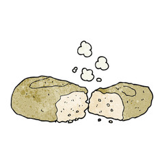 textured cartoon bread