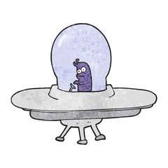 textured cartoon flying saucer
