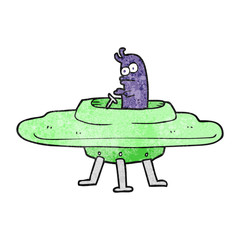 textured cartoon flying saucer
