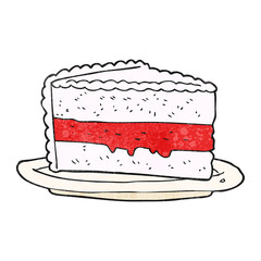 textured cartoon cake