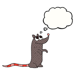 thought bubble cartoon rat