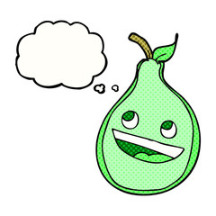 thought bubble cartoon pear