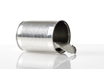 opened tin
