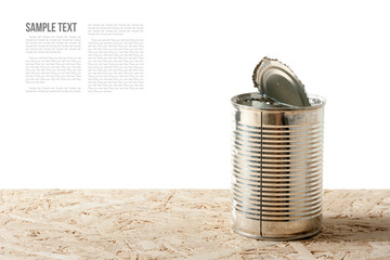 opened tin