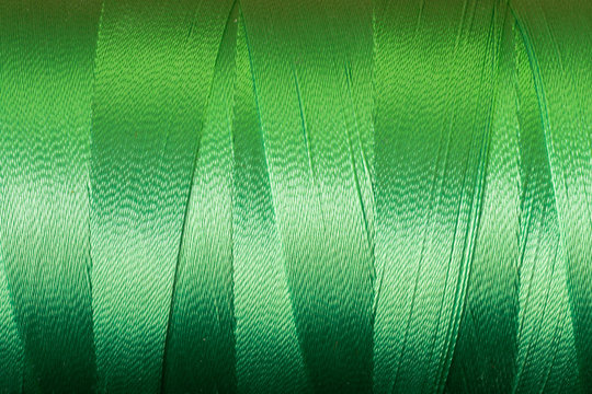 green metallic thread