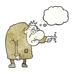 thought bubble textured cartoon igor