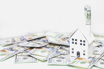 White house on dollars bills