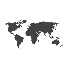 Fototapeta na wymiar Vector World Map 