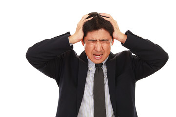 苦悩するビジネスマン