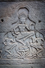 Bas relief in Banteay Srei, Cambodia