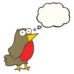 thought bubble cartoon robin