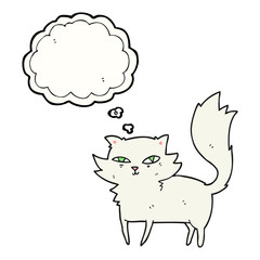 thought bubble cartoon cat