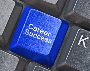 Keyboard with key for career success