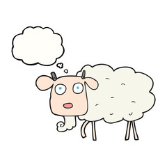 thought bubble cartoon goat