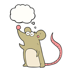 thought bubble cartoon mouse