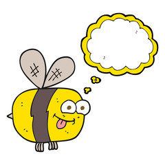 thought bubble cartoon bee