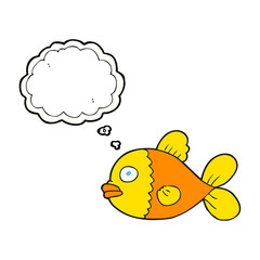 thought bubble cartoon fish