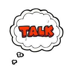 thought bubble cartoon talk symbol