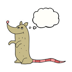 thought bubble cartoon rat