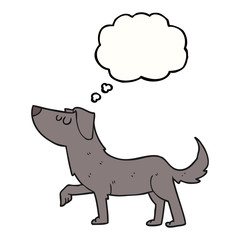 thought bubble cartoon dog
