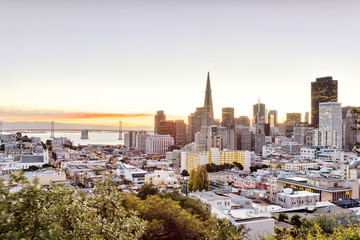 cityscape of San Francisco and skyline