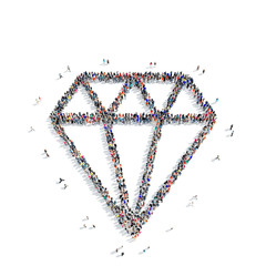 people shape  diamond