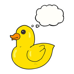 thought bubble cartoon rubber duck