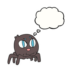 thought bubble cartoon spider