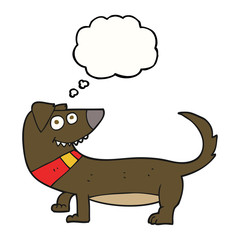thought bubble cartoon dog