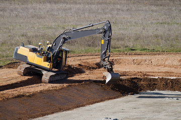 construction d'un bassin de rétention d'eau