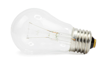 Light bulb isolated on white, Realistic photo image